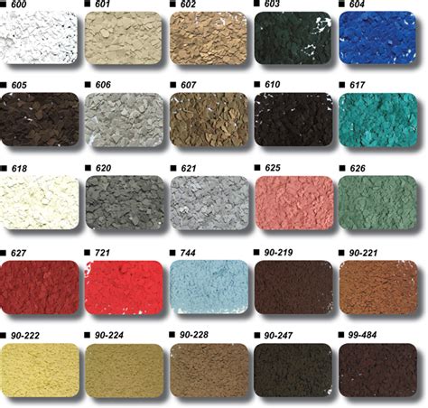 Epoxy Floor Color Charts - Garage Excell