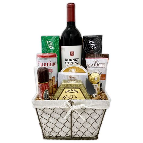 Deluxe Wine & Cheese Gift Basket | Champagne Life Gifts