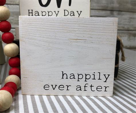 Happily Ever After Wood Sign | Etsy