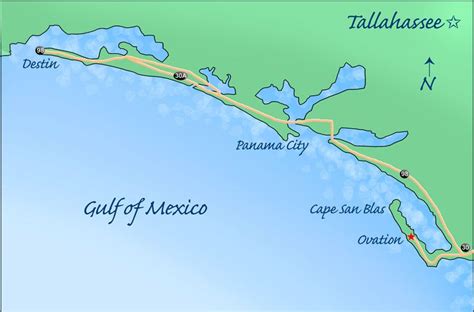 Cape San Blas Map – Map Of The Usa With State Names