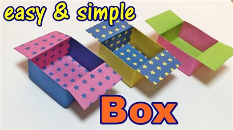 Origami Box Easy For kids with One Piece of Paper, How to Make a Paper ...