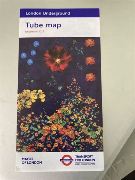 LONDON UNDERGROUND TUBE Map December 2023 TFL Normal Travel Guidance ...