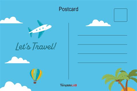 19 Printable Postcard Templates & Designs [Word, PDF, PSD]