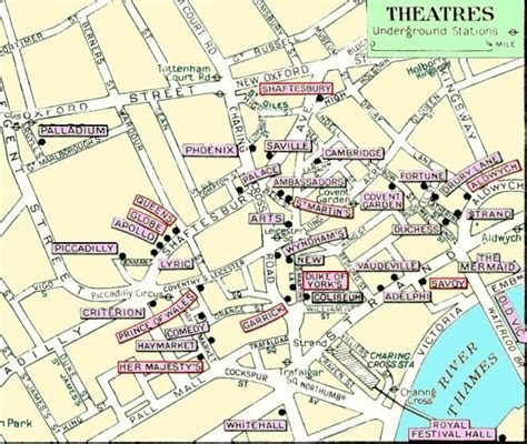 Theatre District London Map - South Carolina Map