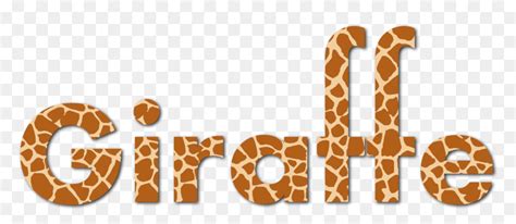 Giraffidae,text,giraffe - Giraffe Fonts Free Download, HD Png Download ...