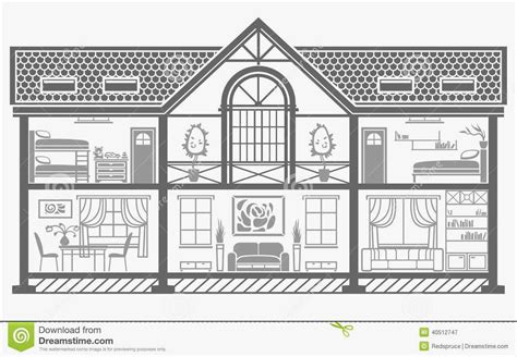 Inside House Drawing at PaintingValley.com | Explore collection of ...