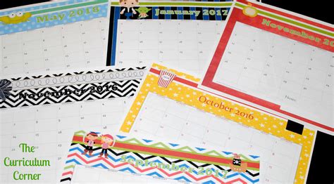 Teacher Calendar Printable - Calendar Templates