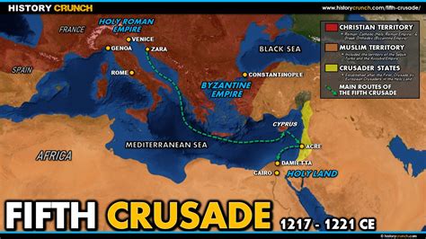 Fifth Crusade Map - HISTORY CRUNCH - History Articles, Biographies ...