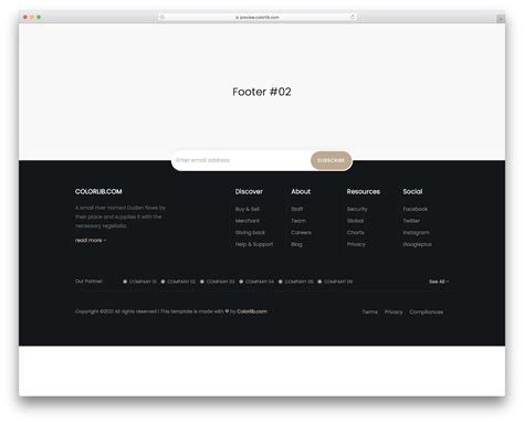 20 Best Free Bootstrap Footer Examples 2021 – Avasta