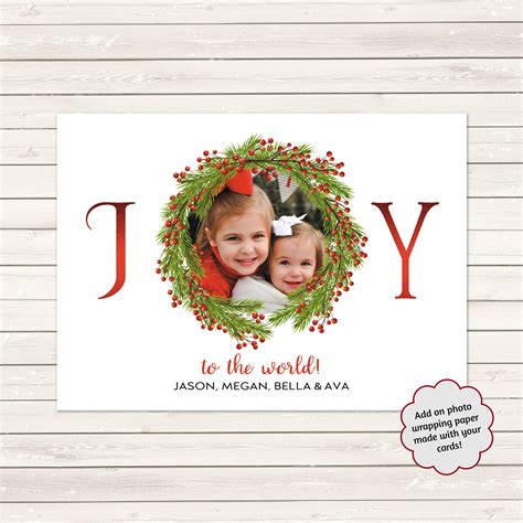 Joy To The World Christmas Cards, Photo Christmas Cards, Printed ...