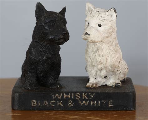 Black & White Whisky dogs made of metal from circa 1950 - Catawiki