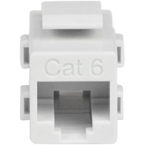 Startech .com White Cat 6 RJ45 Keystone Jack Network CouplerF/FJoin two ...