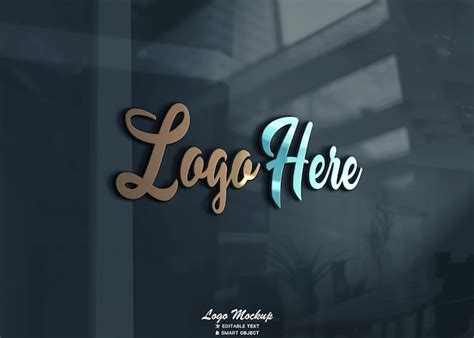 Premium PSD | 3d logo mockup psd