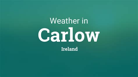 Weather for Carlow, Ireland