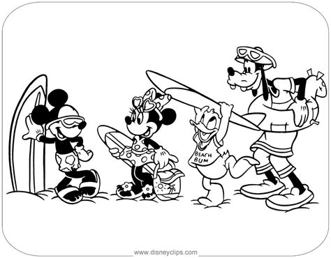 Mickey And Minnie Coloring Pages Mickey Mouse Friends Coloring Pages 2 ...