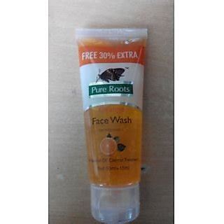 Buy Pure Roots Orange Face Wash 50 Ml Free 30% (50Ml+15Ml) Set of 2 Pc ...