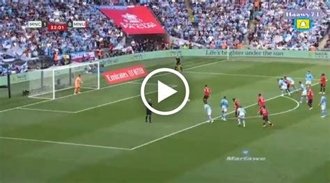 (Video) Watch:1-1 First Half Goal Highlight Man City vs Man United FA ...