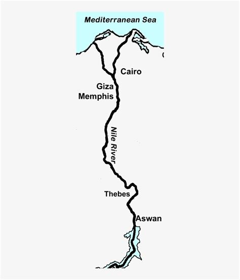 Drawing Ancient Egypt Nile River Map