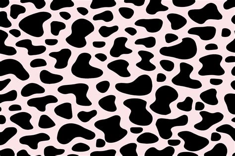 Barely Pink Cow Pattern Background Graphic By Rizu Designs · Creative