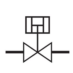 Pneumatic Rotary Actuator Symbol