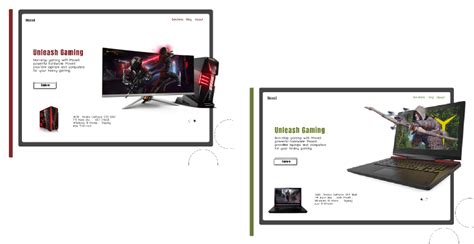 Gaming Laptop & Computer Brand Design Concept | Figma