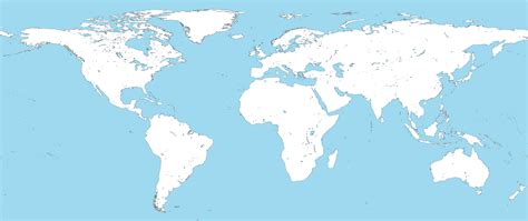 Map World Empty – Topographic Map of Usa with States