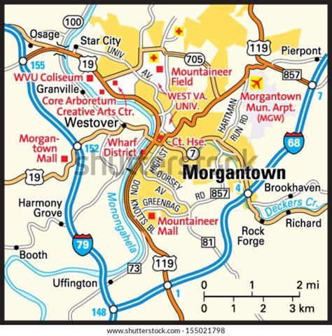 Map Of Morgantown Wv | Living Room Design 2020