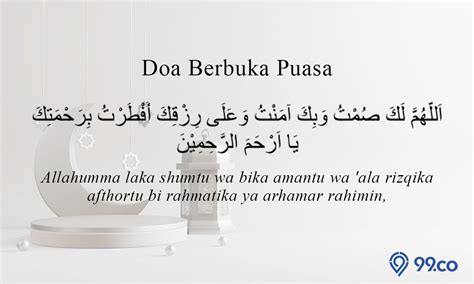 Doa Buka Puasa Ramadhan dalam Bahasa Arab, Latin, dan Artinya