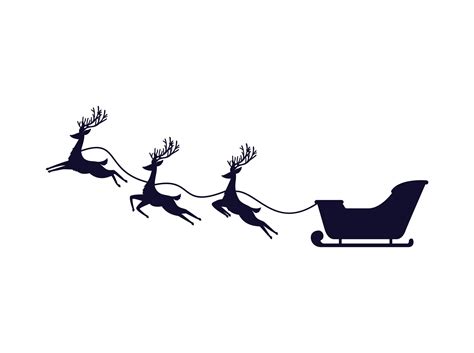 santa sleigh illustration 4430155 Vector Art at Vecteezy