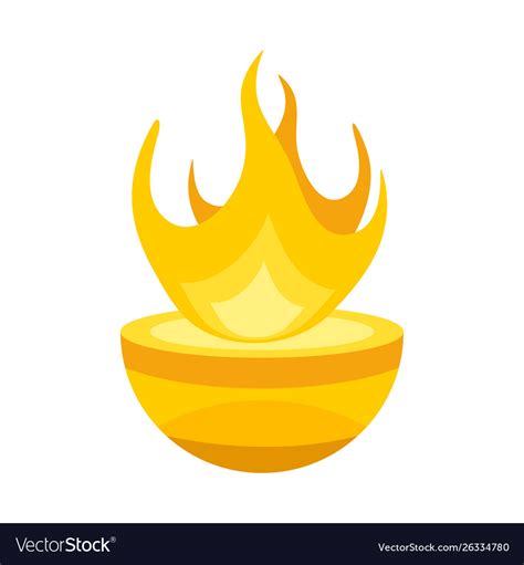 Isolated object hearth and hestia icon Royalty Free Vector