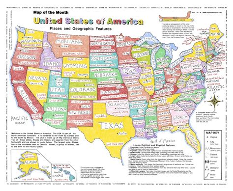 Special Edition USA Map Poster - Maps for the Classroom