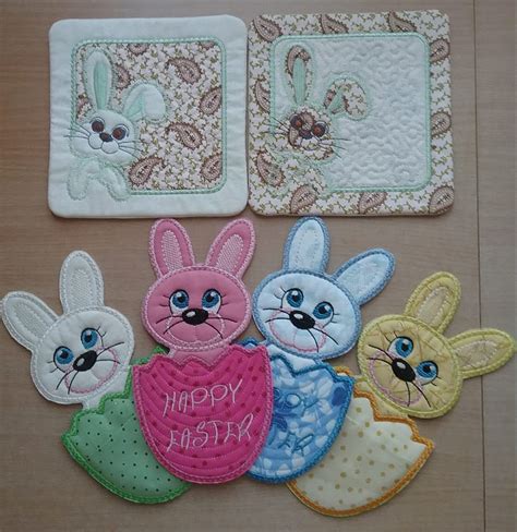 Free in the Hoop Bunny - Free Machine Embroidery Designs | Kreative Kiwi