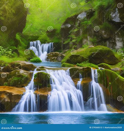 1097 Mystical Waterfall: a Magical and Enchanting Background Featuring ...