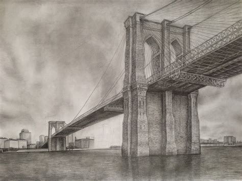 Brooklyn Bridge Drawing at GetDrawings | Free download