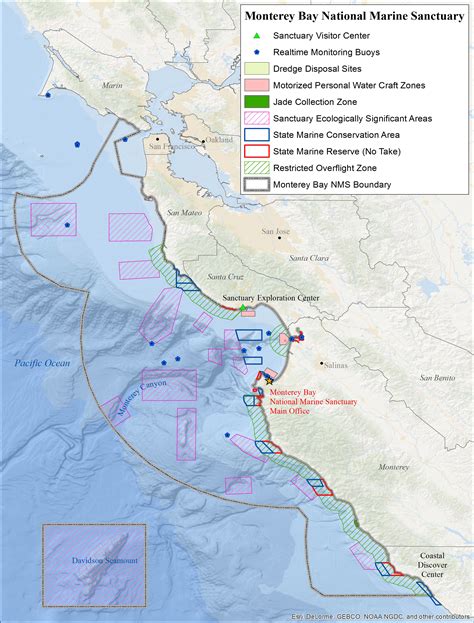 Monterey Bay Map | National Marine Sanctuaries