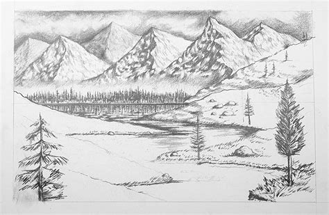 Details 81+ landscape drawing pencil shading - nanoginkgobiloba.vn