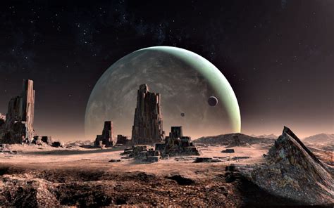 Alien Planet Landscape Wallpaper 08698 - Baltana