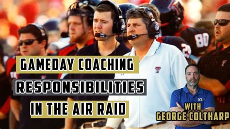 Gameday Coaching Responsibilities in the Air Raid Offense - YouTube