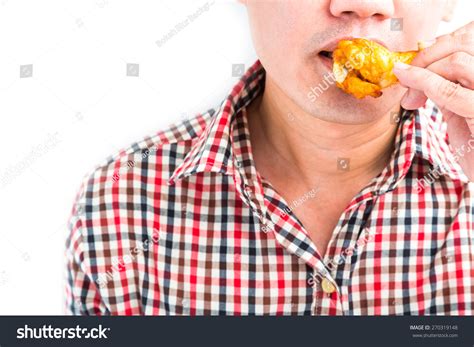 Man Eating Roasted Chicken Wings On Stock Photo 270319148 | Shutterstock