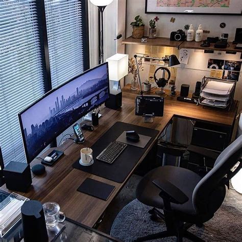 Modern Home Office Setup Ideas Office Modern Interior Inspiration Setup ...