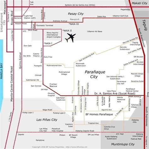 Paranaque Map & BF Homes Paranaque Map