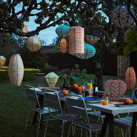 Colourful Outdoor Solar Garden Lanterns