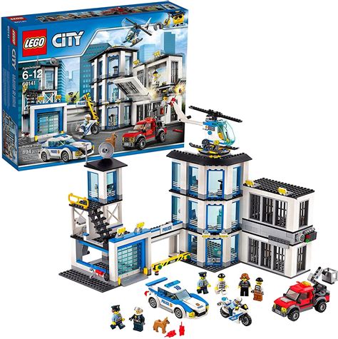 LEGO City Police Station 60141 Building Kit with Cop Car, Jail Cell ...