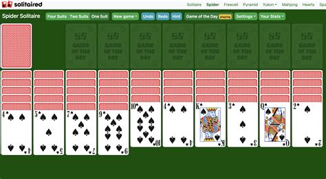 Spider Solitaire - Play Free Online