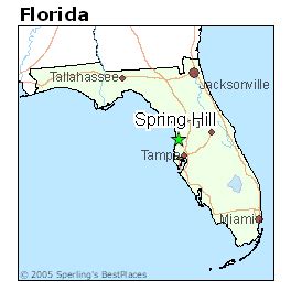 Spring Hill Florida Map | Color 2018