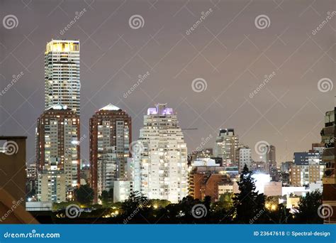 Skyline of Buenos Aires stock photo. Image of construction - 23647618