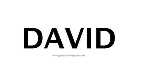 David Name Tattoo Designs