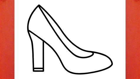 Draw Shoes High Heels