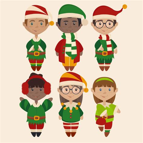 Vector Illustrations of Cute Elves 265962 Vector Art at Vecteezy