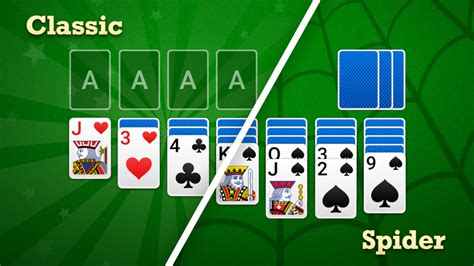 What is the difference between Classic Solitaire and Spider Solitaire?